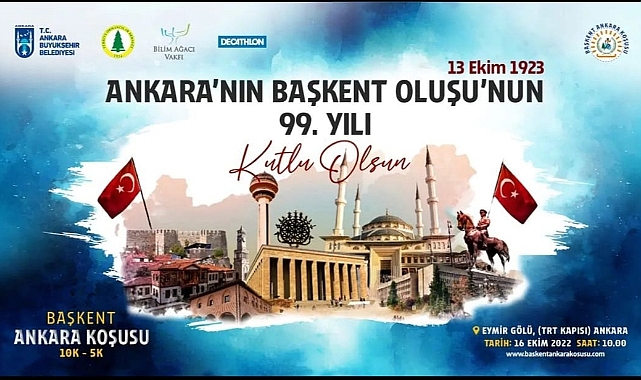 Ankara'nın Başkent oluşunun 99. Yılı "Başkent Ankara Koşusu" ile Taçlandırılacak