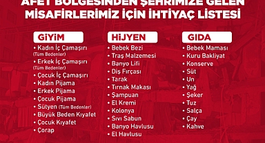 EFES SELÇUK BELEDİYESİ’NDEN KENTE GELEN DEPREMZEDELERE DESTEK