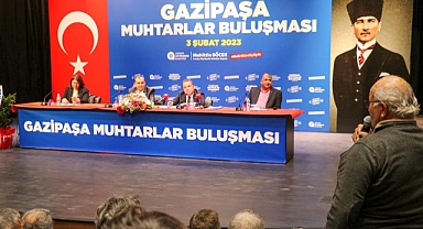 GAZİPAŞA BAŞKAN MUHİTTİN BÖCEK’İ AĞIRLADI