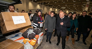 İZMİR'DEN DEPREM BÖLGESİNE DESTEK ÇIĞ GİBİ BÜYÜYOR