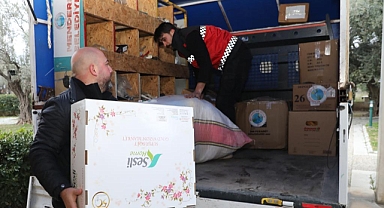 MENDERES BELEDİYE'SİNDEN DEPREM BÖLGESİNE YARDIM KAMPANYASI