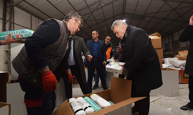 TORBALI'DA DEPREM BÖLGESİ İÇİN SEFERBERLİK