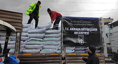 ANKARA BÜYÜKŞEHİR BELEDİYESİNİN DEPREM BÖLGESİNE KIRSAL KALKINMA DESTEĞİ DEVAM EDİYOR