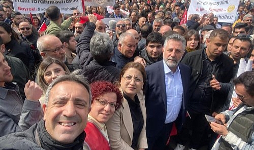 Başkan Sandal, 1000 kişi ile Cumhurbaşkanı Adayı Kılıçdaroğlu'nu karşıladı