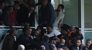 Bodrumspor - Çaykur Rizespor maçı sonrası yöneticiler arasında kavga