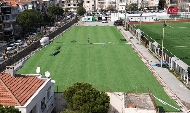 Bornova Şehir Stadı’na yeni antrenman sahası.