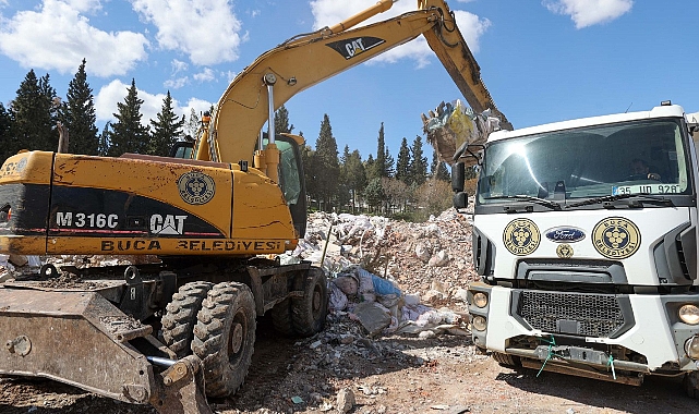 Buca Belediyesi’nden kaçak molozla mücadele