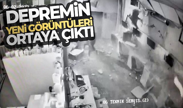 Depremin yeni görüntüleri ortaya çıktı!