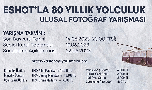 ESHOT’un 80’inci Yılına Özel Fotoğraf Yarışması