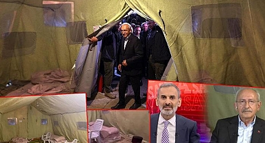Kılıçdaroğlu’nun deprem bölgesinde kaldığı çadır görüntülendi! Sert sözler: 'Tam bir facia, akıldışı'