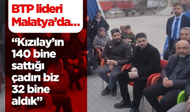“Kızılay’ın 140 Bine Sattığı Çadırı Biz 32 Bine Aldık”