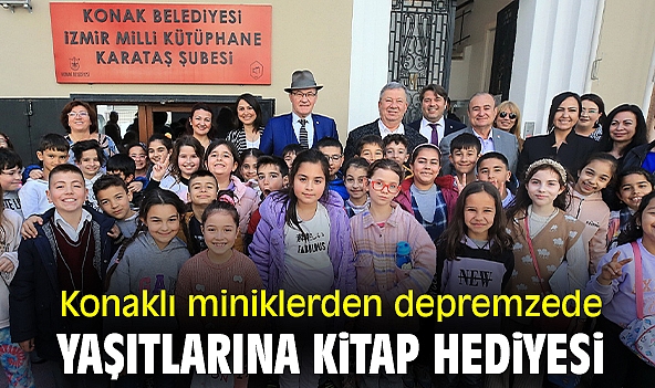 Konaklı miniklerden depremzede yaşıtlarına kitap hediyesi