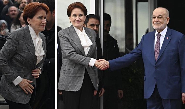Meral Akşener'in 6'lı Masa'nın toplantısına geldiği an!