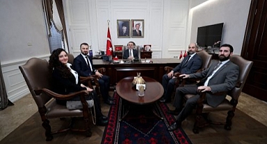 TÜGİAD Ege Yönetim Kurulu, Vali Köşger'i ziyaret etti.