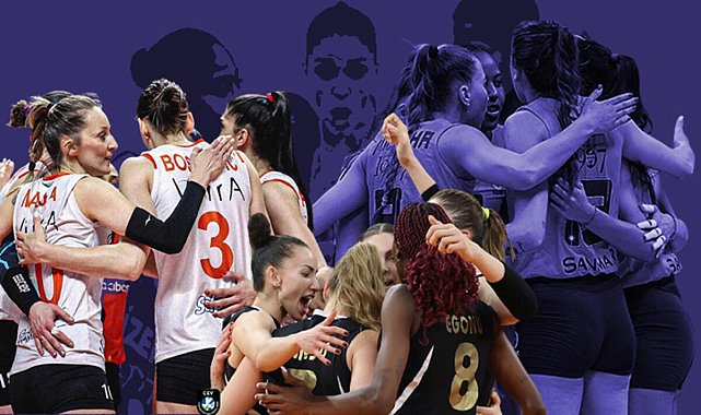 Türk bayrağı kadın voleybolcularla Avrupa’nın zirvesinde! Tarihte ilk kez üç takımla birden yarı final oynayacağız