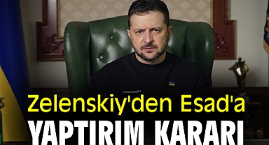 Zelenskiy'den Esad'a yaptırım kararı.