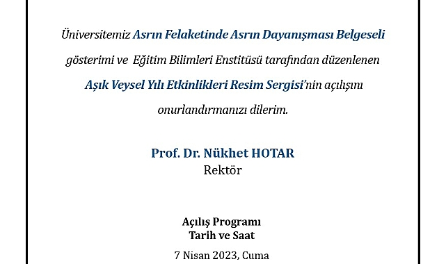 ASRIN FELAKETİNDE ASRIN DAYANIŞMASI’ BELGESELİ GÖSTERİMİ