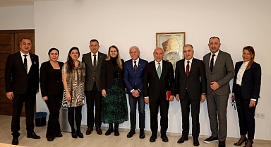 EGSD ve MHGF’den Soyer’e ziyaret : İzmir'deki fuarları birlikte büyütecekler.