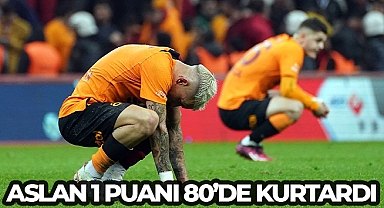 Galatasaray 1 puanı 80'de kurtardı