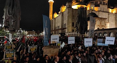 İsrail'in Mescid-i Aksa'ya yönelik saldırıları protesto edildi