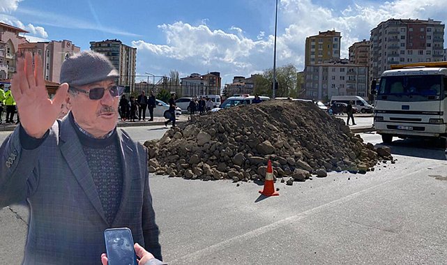 Kendisine ait olduğunu iddia ettiği yolu toprak döküp kapattı