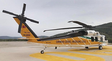 Sikorsky T-70 yangın söndürmeye hazır