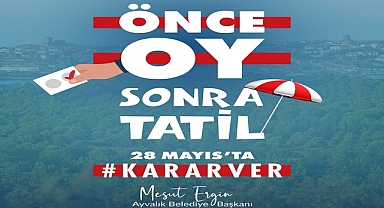 BAŞKAN ERGİN'DEN 'TATİLE GELME OYUNU KULLAN' ÇAĞRISI