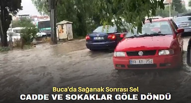 Buca'da Sağanak Sonrası Sel