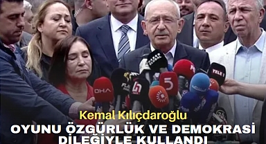 Kemal Kılıçdaroğlu Oyunu Özgürlük ve Demokrasi Dileğiyle Kullandı