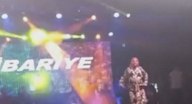 KİBARİYE SAHNEDEN DÜŞTÜ