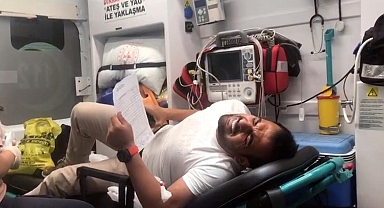 TBMM Başkanı, rahatsızlanınca pusulaları ambulansla teslim eden sandık başkanını tebrik etti