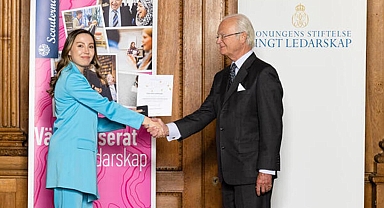 Türk gençleri İsveç Kralı’ndan diploma aldı