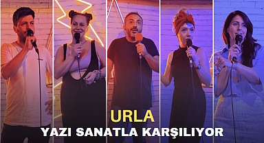 URLA YAZI SANATLA KARŞILIYOR