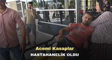 Acemi kasaplar hastanelik oldu