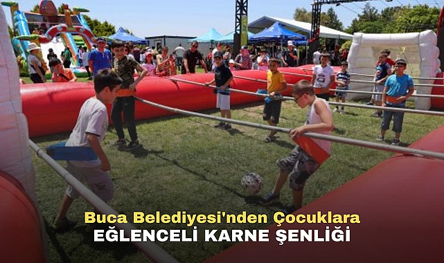 Buca Belediyesi'nden Çocuklara Eğlenceli Karne Şenliği