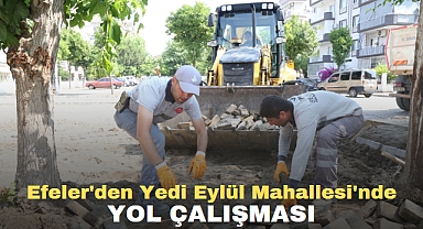 Efeler'den Yedi Eylül Mahallesi'nde Yol Çalışması