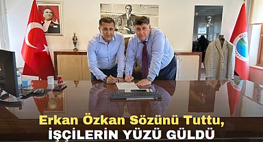 Erkan Özkan Sözünü Tuttu İşçilerin Yüzü Güldü