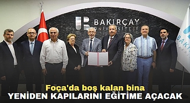 Foça'da boş kalan bina yeniden kapılarını eğitime açacak