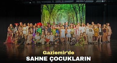 Gaziemir’de sahne çocukların