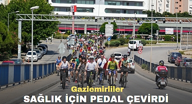 Gaziemirliler sağlık için pedal çevirdi