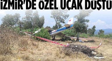 İzmir'de Özel Uçak Düştü