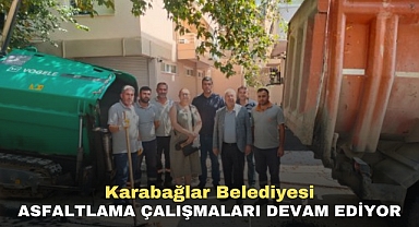 Karabağlar Belediyesi asfaltlama çalışmaları devam ediyor