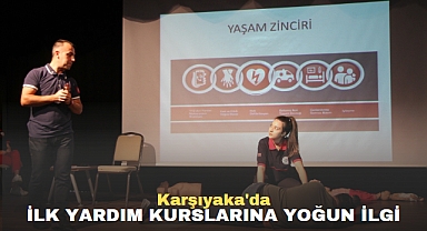Karşıyaka'da ilk yardım kurslarına yoğun ilgi