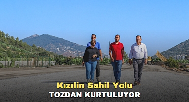 Gazipaşa Kızılin Sahil Yolu Tozdan Kurtuluyor
