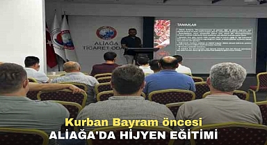 Kurban Bayramı Öncesi Aliağa'da hijyen eğitimi