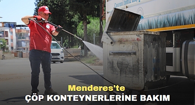 Menderes’te Çöp Konteynerlerine Bakım
