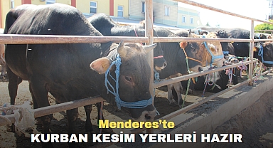 Menderes’te Kurban Kesim Yerleri Hazır