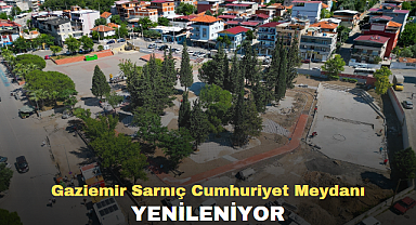 Sarnıç Cumhuriyet Meydanı yenileniyor
