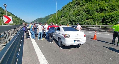 Anadolu Otoyolu'nda zincirleme kaza: 18 araç birbirine girdi