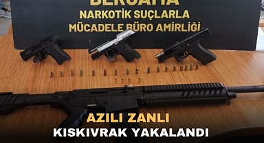 Azılı zanlı kıskıvrak yakalandı